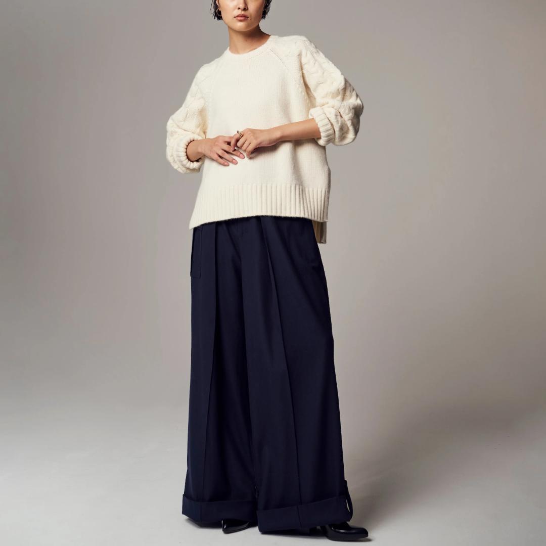 定価¥78,900 TEECHI ティーチ シェパードニットオールカシミヤ 美品