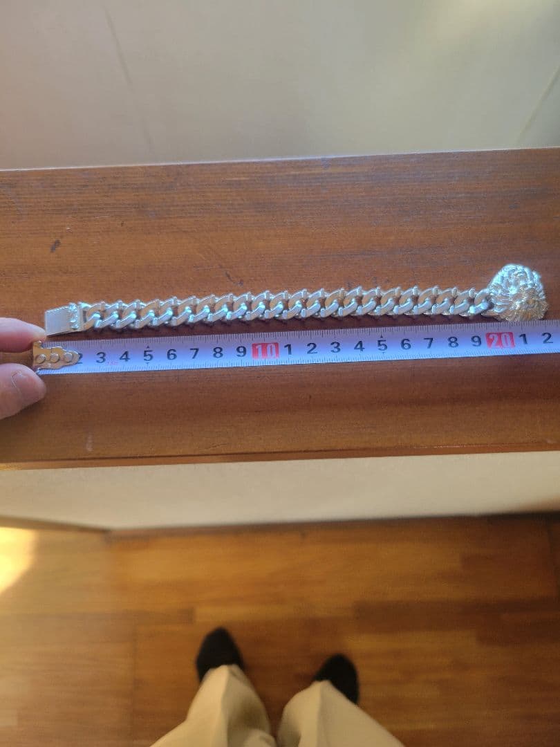 シルバー925 ライオンヘッド チェーンブレスレット 喜平 セット ブレスレット