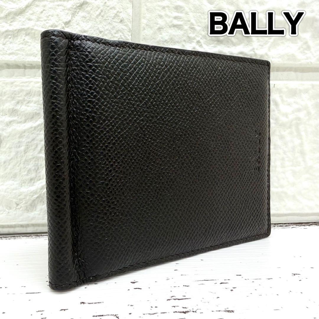 極美品✨ バリー　マネークリップ　シボ革　レザー　財布　カードケース