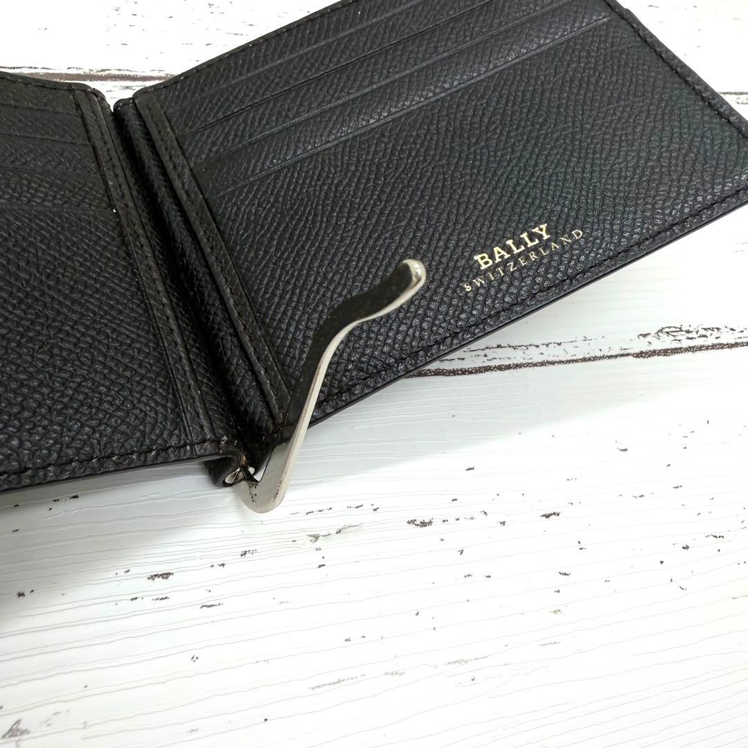 極美品✨ バリー　マネークリップ　シボ革　レザー　財布　カードケース