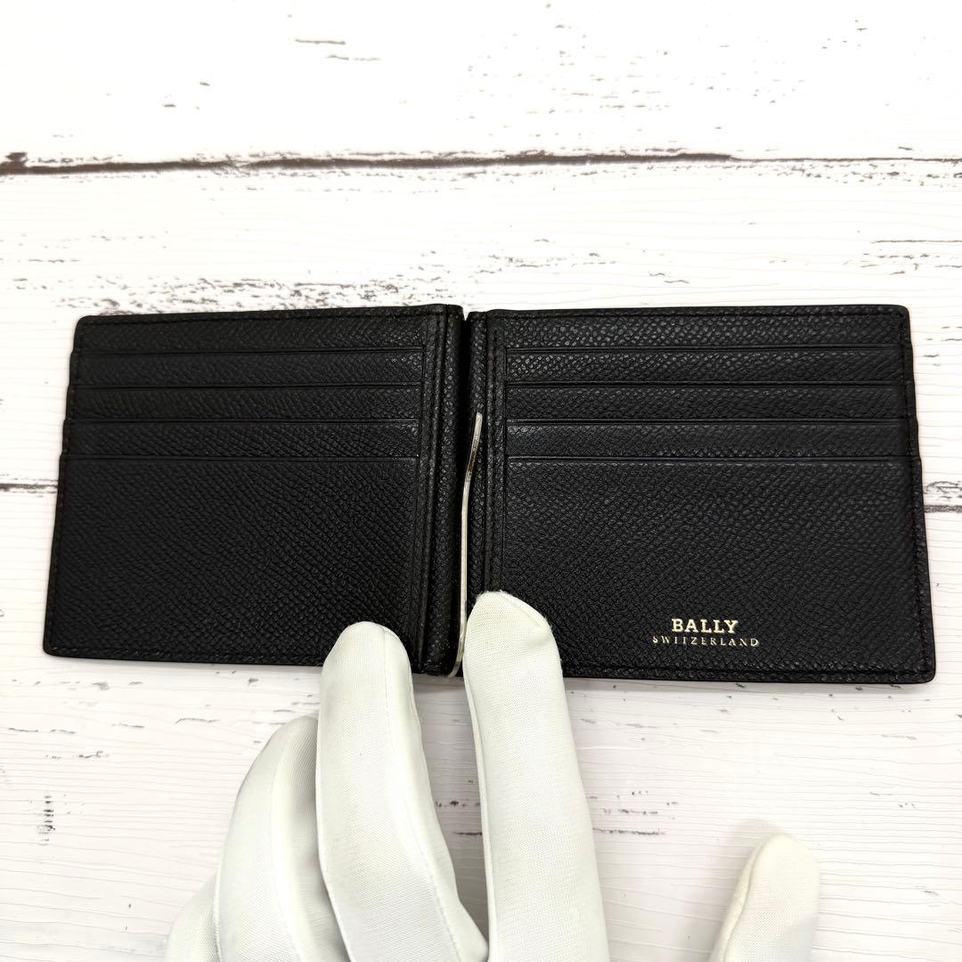 極美品✨ バリー　マネークリップ　シボ革　レザー　財布　カードケース