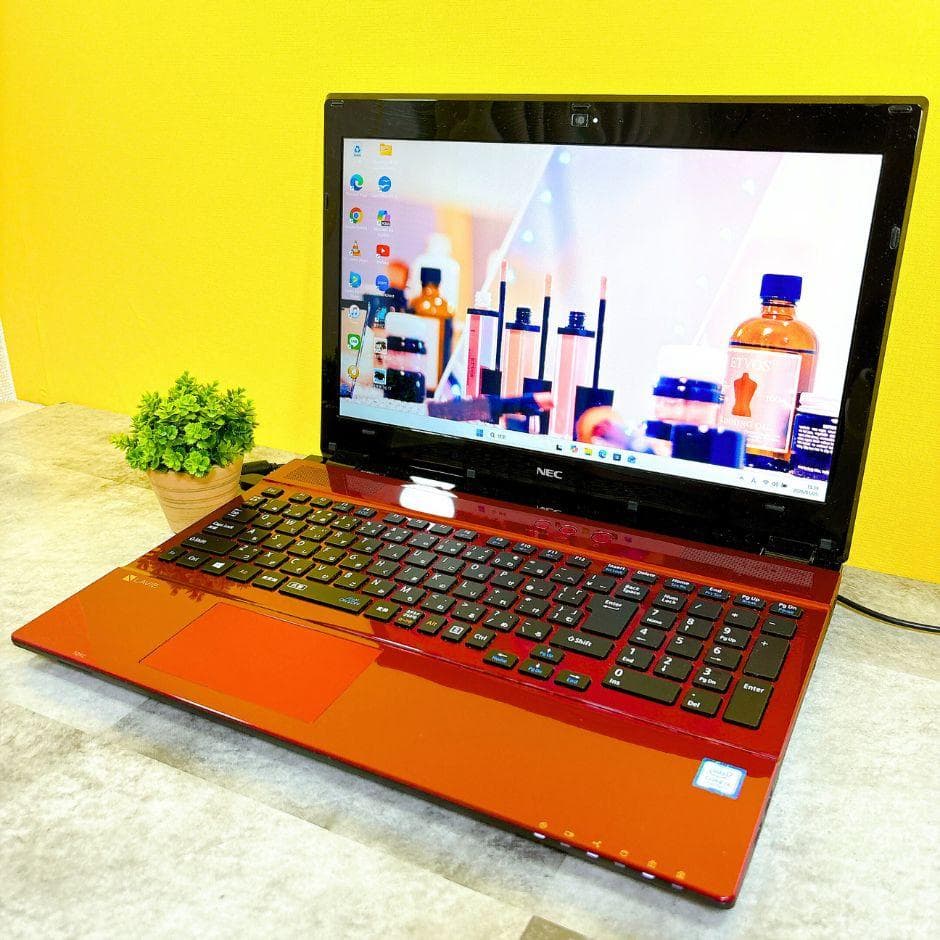 きれいな赤❣新品SSD480GB✨ブルーレイ フルHD カメラWindows11