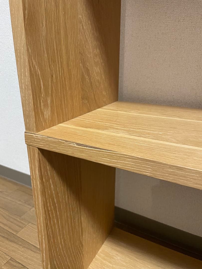 無印良品　スタッキングシェルフ　5段×3列　オーク材　送料込