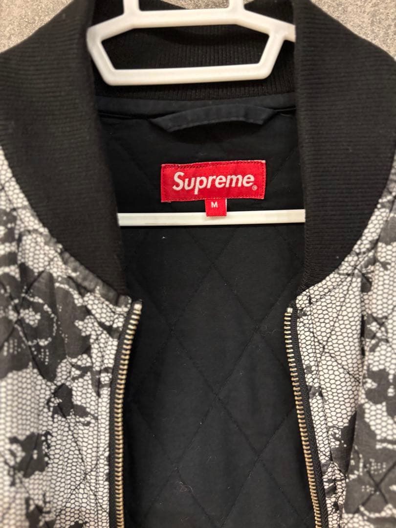 ジャケット・アウター Supreme 17SS/Quilted Lace Bomber Jacket