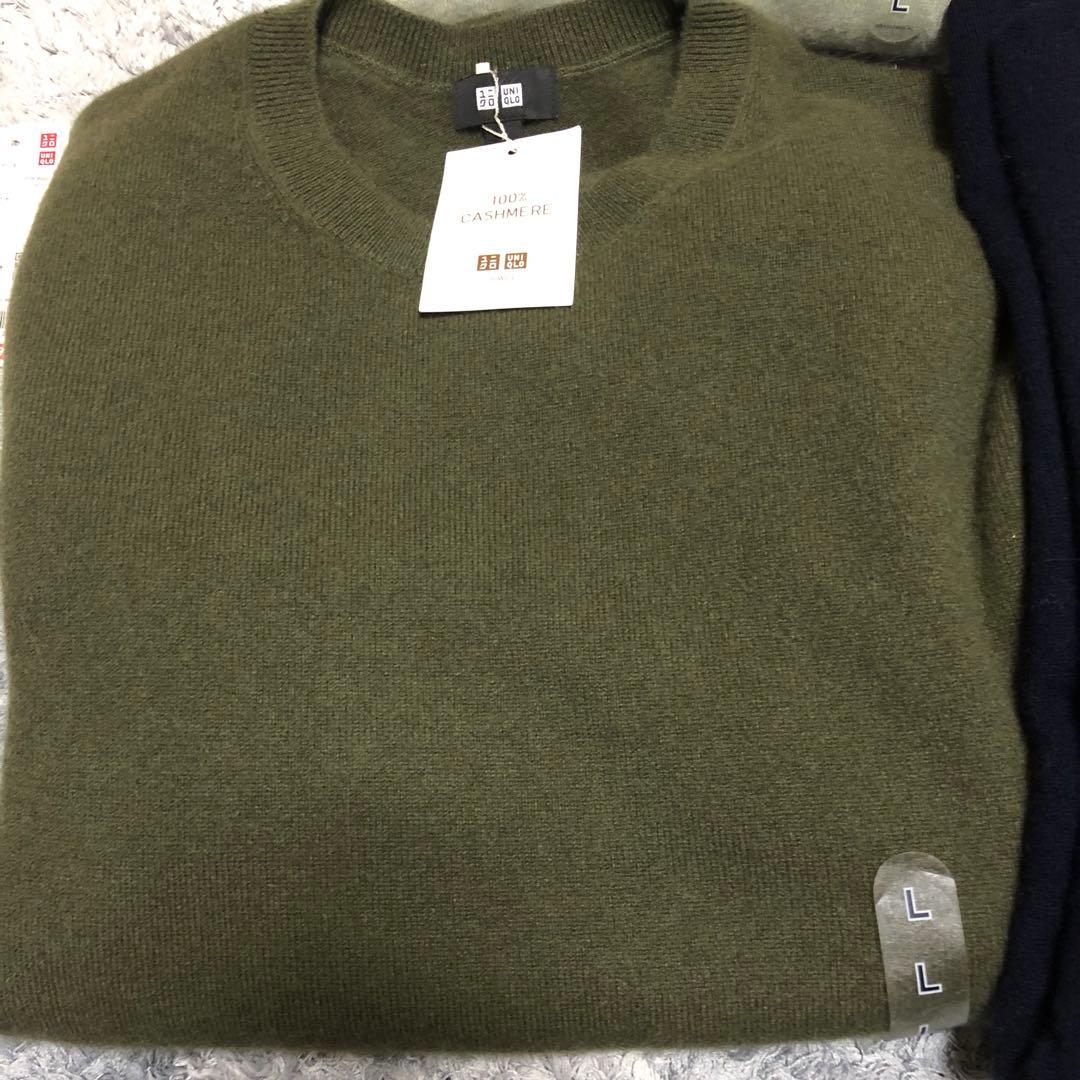 ポ*コ様 ユニクロ　カシミヤ100% ニットセーター Lサイズ 6色セット　新品