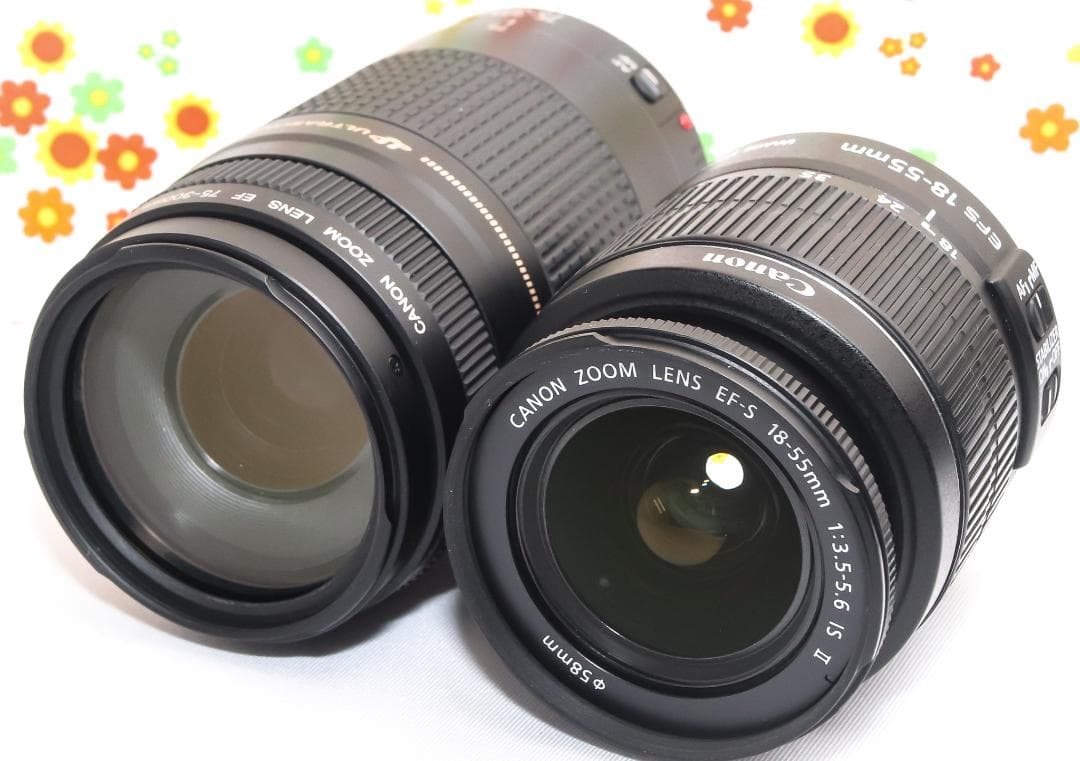 canon kiss x5☆ダブルレンズ！☆スマホに転送！☆自撮りが楽々☆動画可