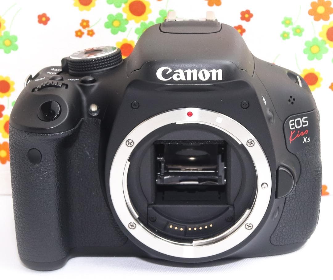 canon kiss x5☆ダブルレンズ！☆スマホに転送！☆自撮りが楽々☆動画可