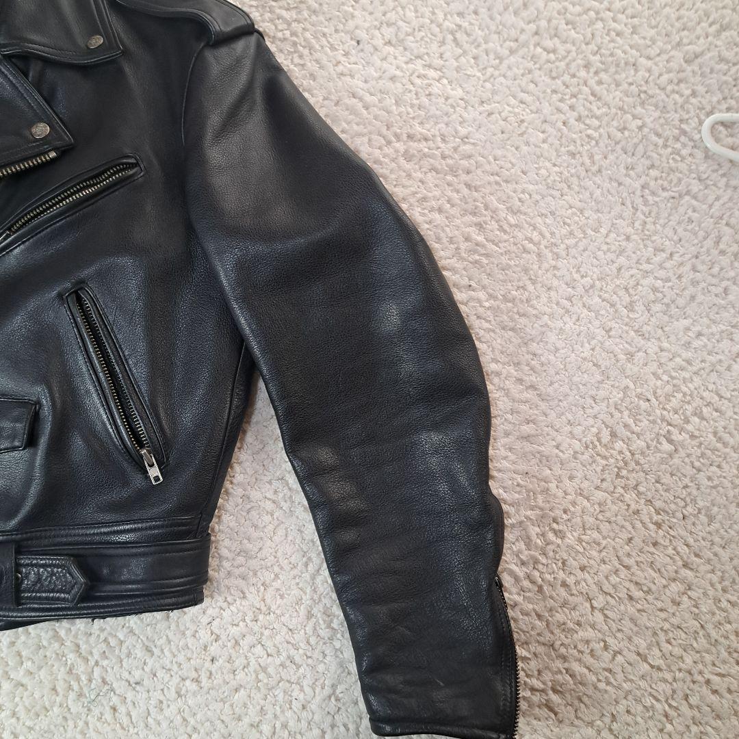 【極美品】 ダブルライダースジャケット 黒 Lサイズ