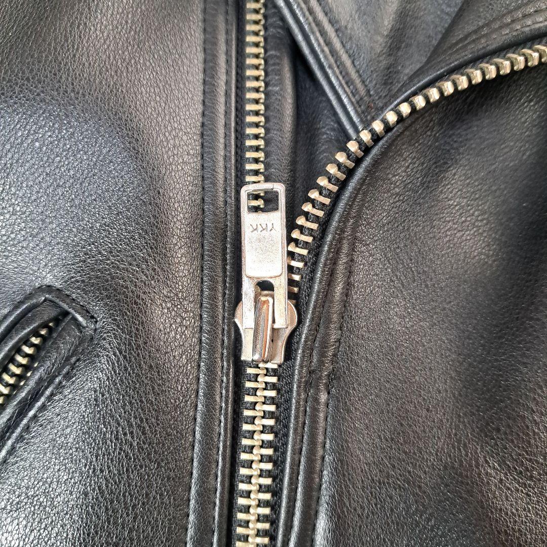 【極美品】 ダブルライダースジャケット 黒 Lサイズ