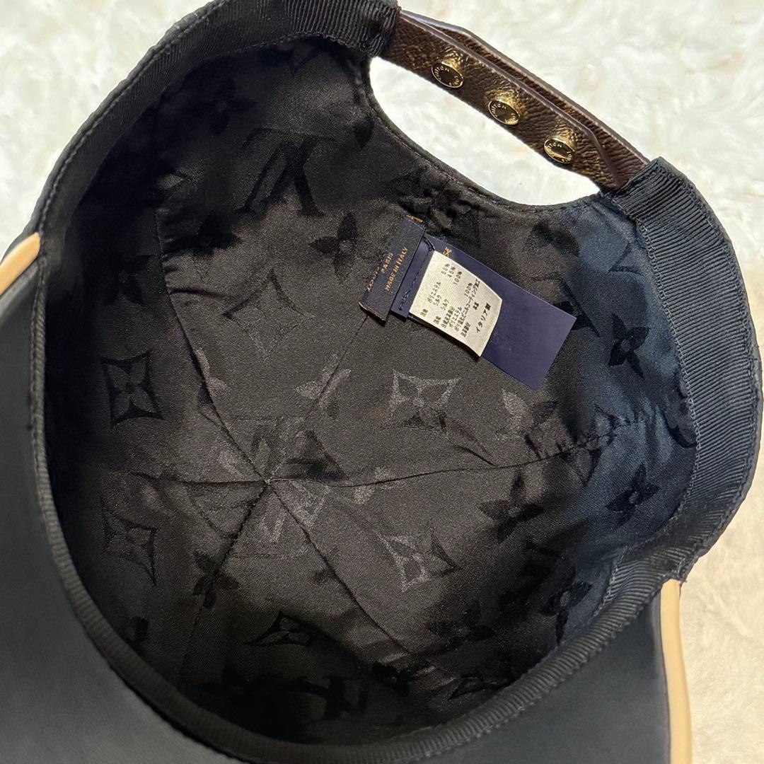 ルイヴィトン キャップ IVゲットレディー モノグラム ノワール M