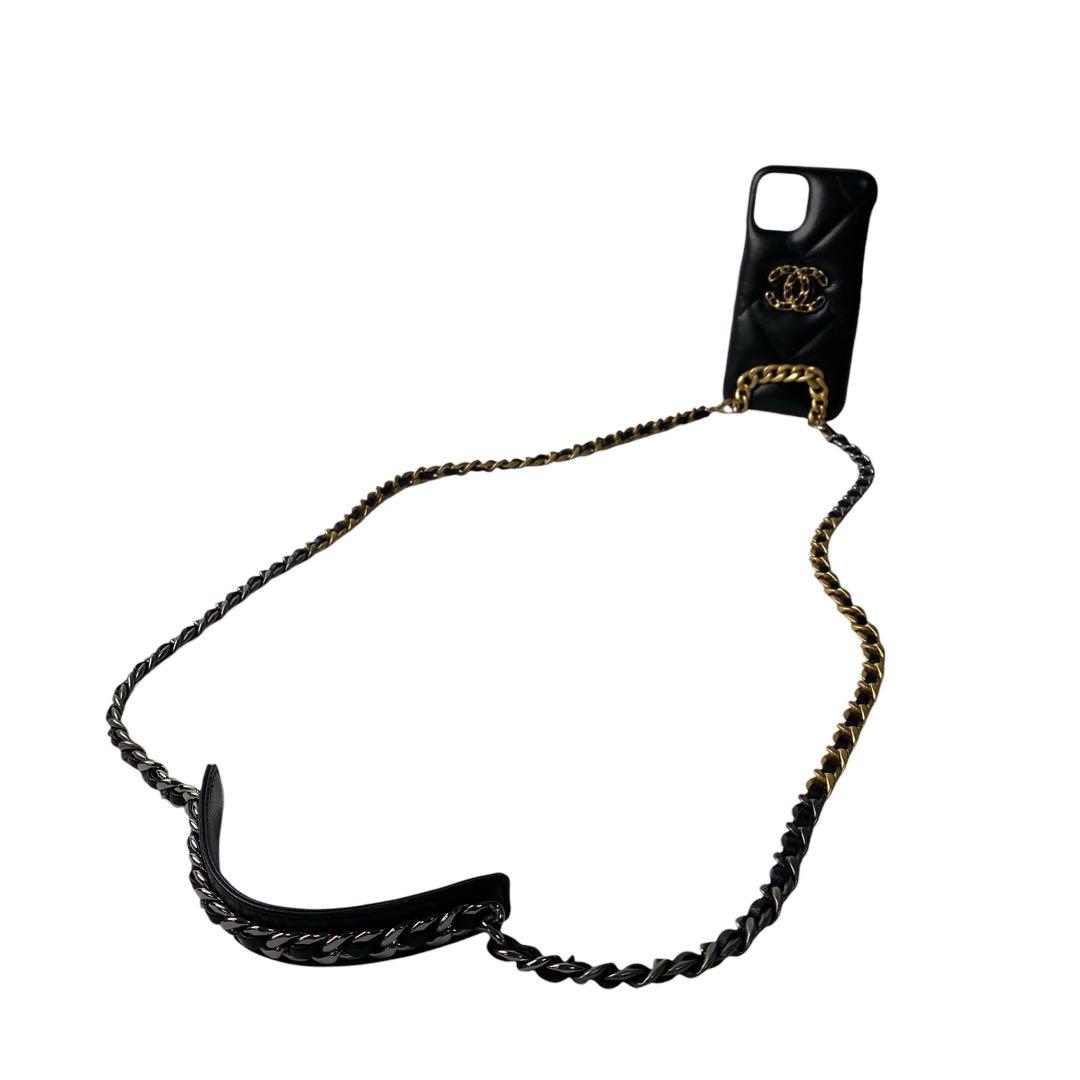 シャネルCHANELココマーク iPhoneケース チェーン ショルダー 30番
