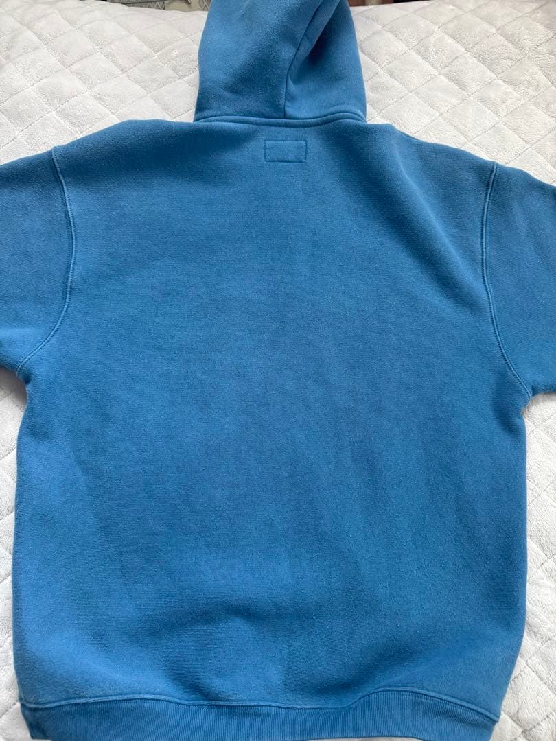 STÜSSY SPORT ジップアップフーディ ブルー