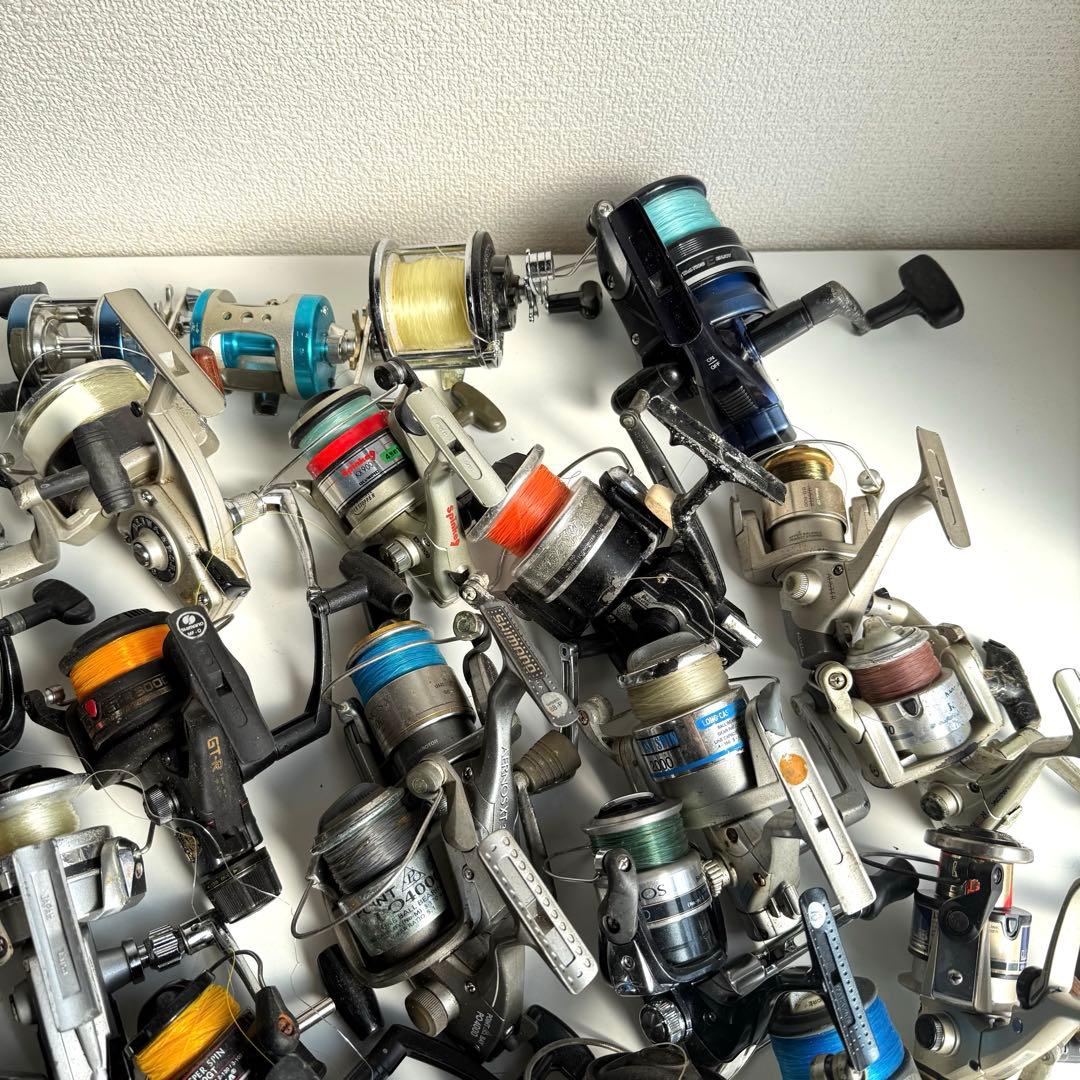 爱*闹様 リール ジャンク49個まとめ スピニング ベイト【NN0121-2】