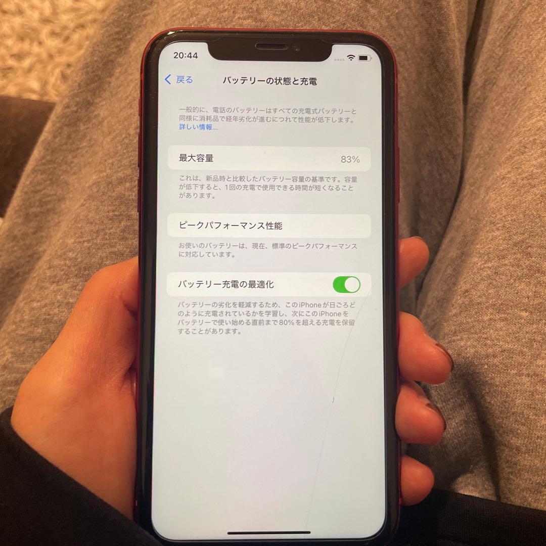 【美品】Apple iPhone XR レッド 64ギガ