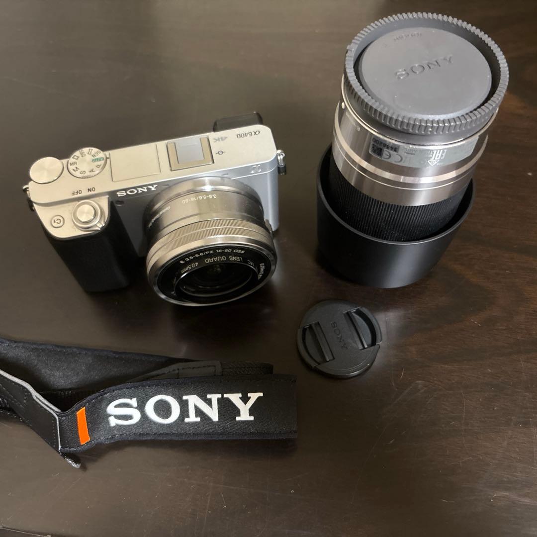 SONY α6400 ミラーレス一眼カメラ 本体とダブルズームレンズキッド