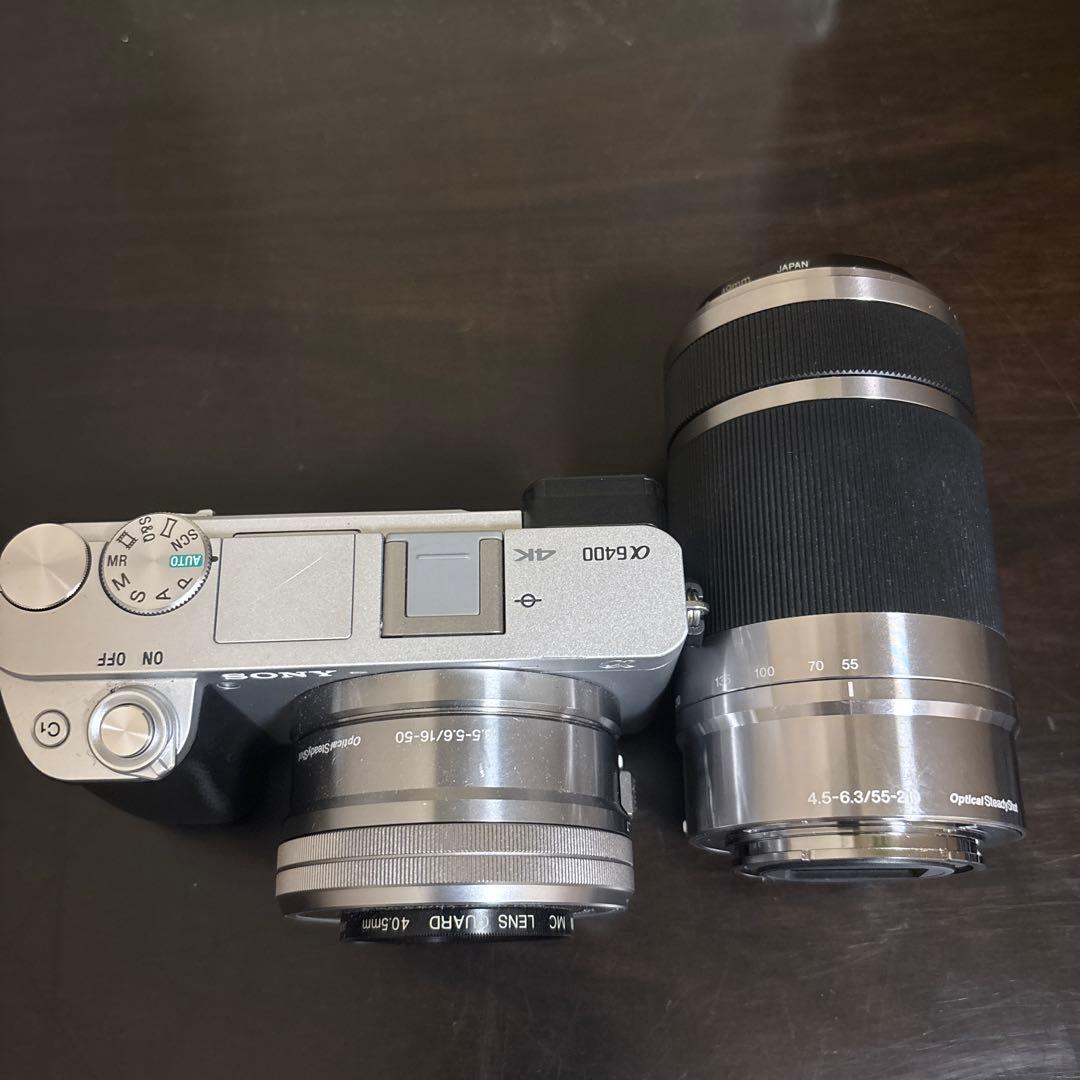 SONY α6400 ミラーレス一眼カメラ 本体とダブルズームレンズキッド