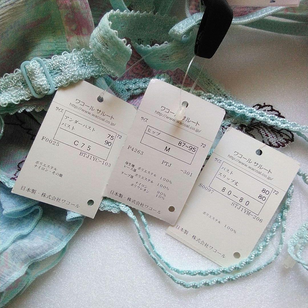 サルート　ブラジャー・ソング(Tバック)・スリップ 3点セット