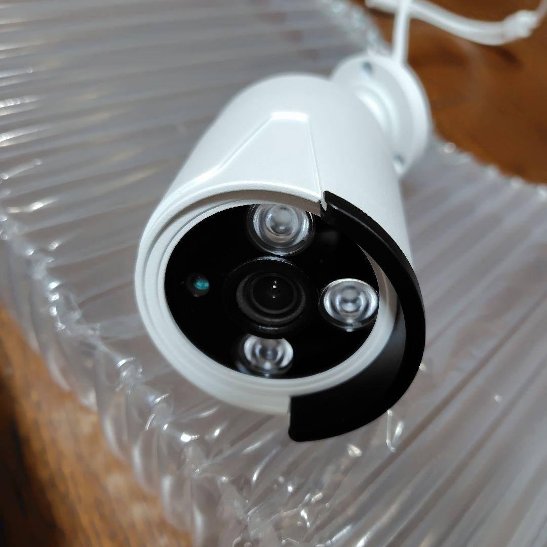 防犯カメラセット　カメラ1台　12インチ液晶モニター　ネット接続必要