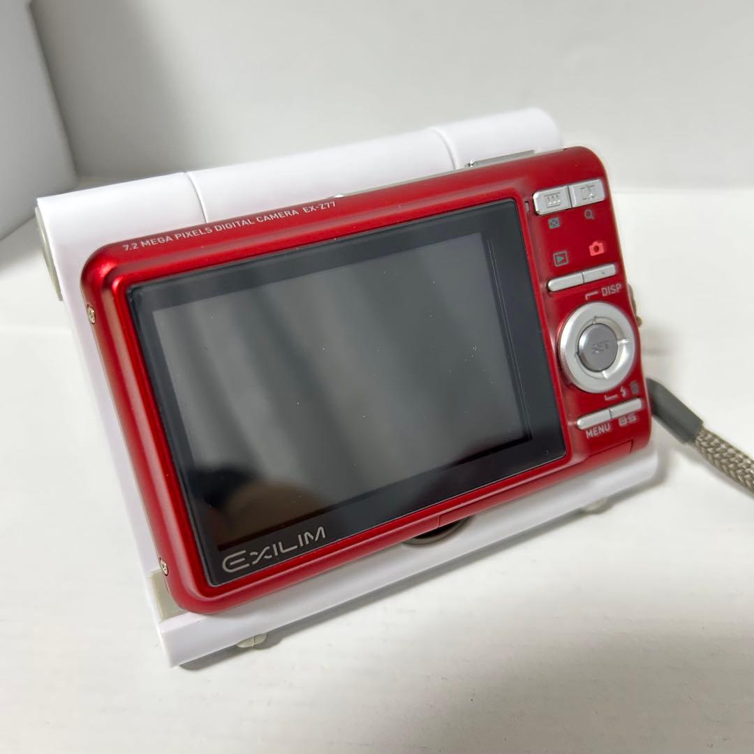 【美品】CASIO EXILIM EX-Z77 コンデジ レッド BT充電器