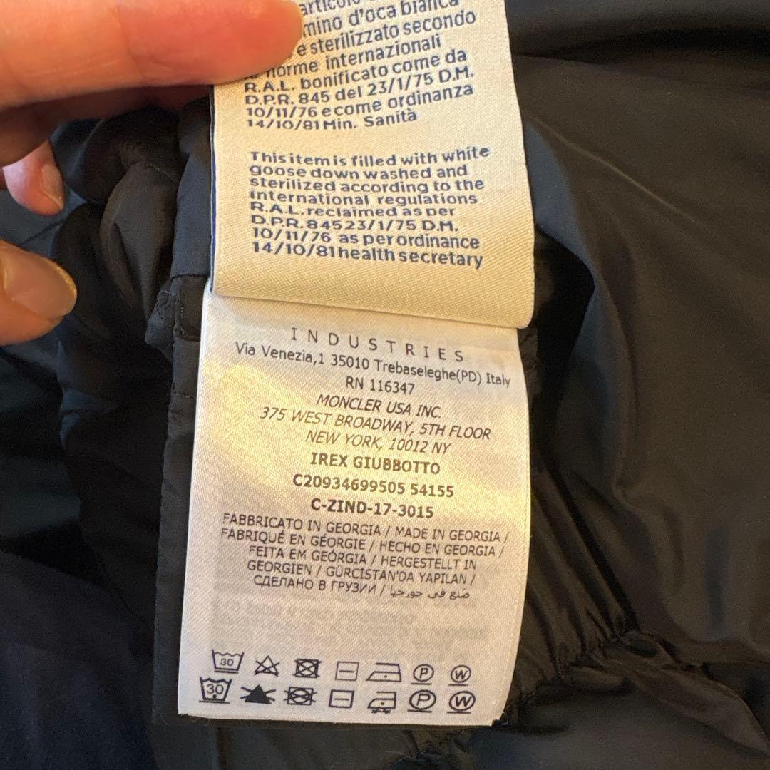 【正規品】MONCLER IREX レディース ダウンジャケット ブラック