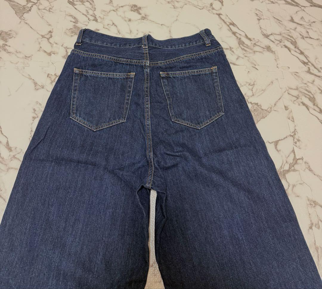 TWW 骨格ウェーブ　デニムパンツ L/XL ディープネイビー