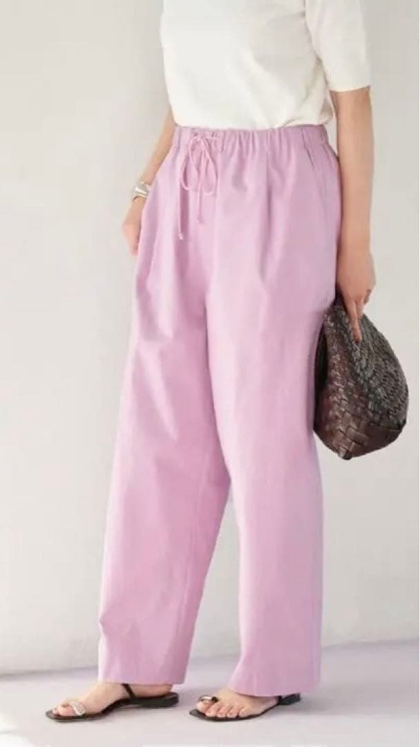 Plage　jersey thread CHINO パンツ　ピンク　34