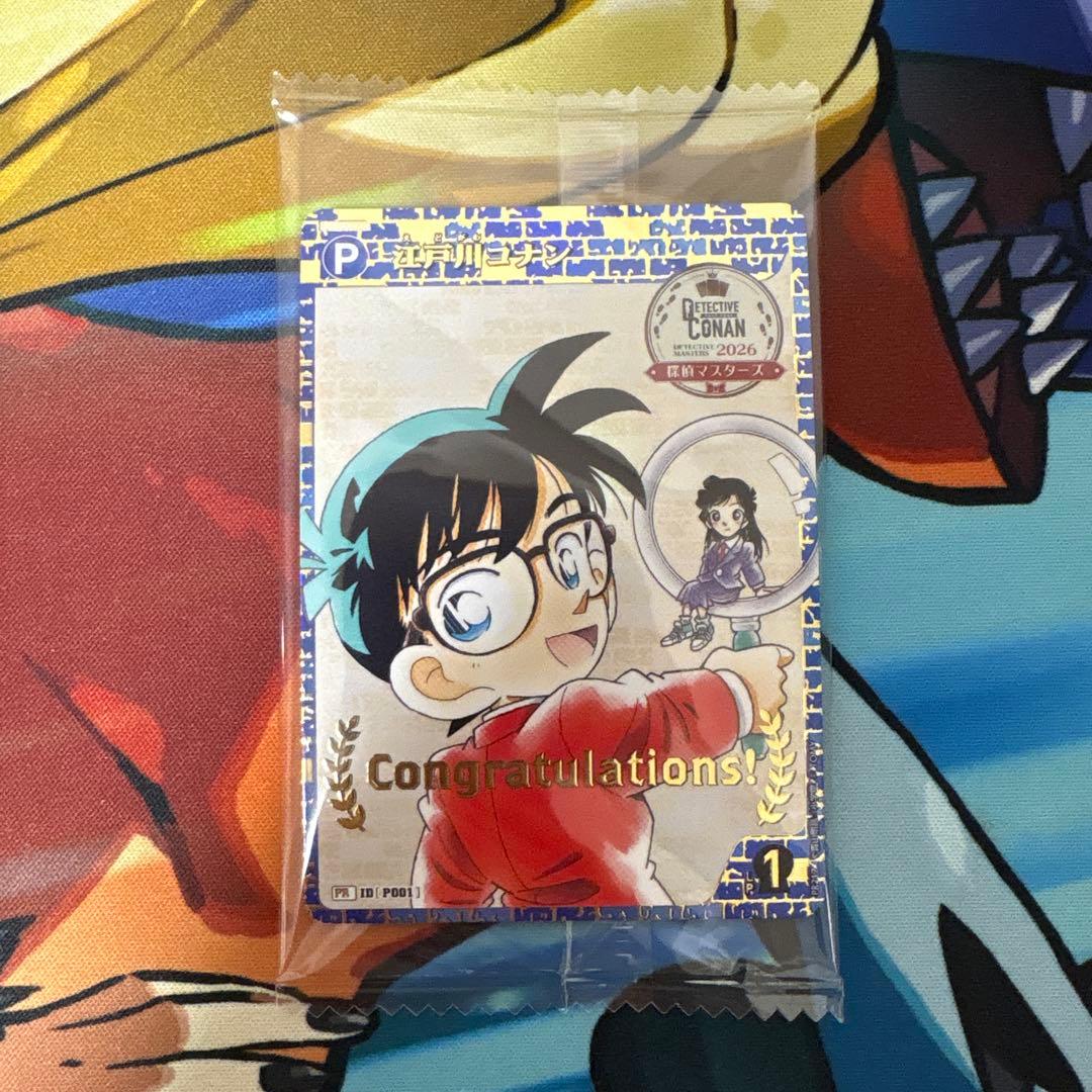 名探偵コナンカード　江戸川コナン　4勝賞プロモ　探偵マスターズ2026
