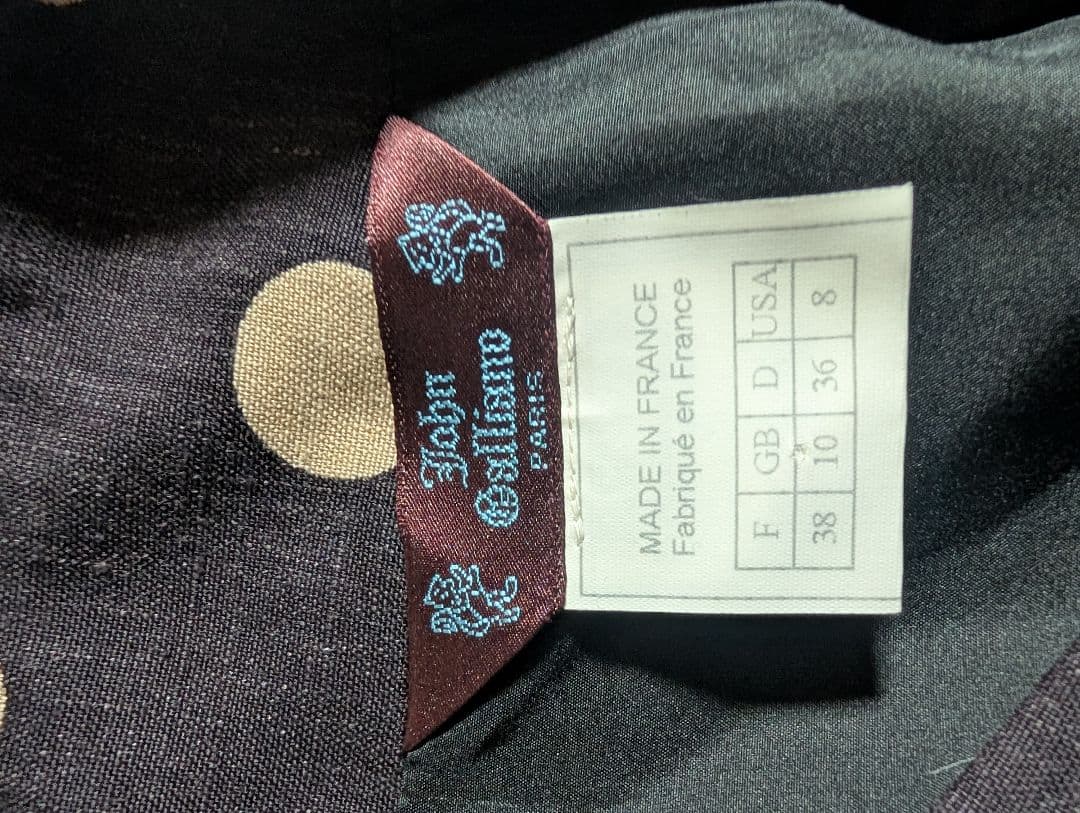 John Galliano ジョン・ガリアーノ とても可愛いドット柄スーツ