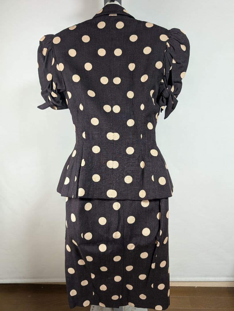 John Galliano ジョン・ガリアーノ とても可愛いドット柄スーツ