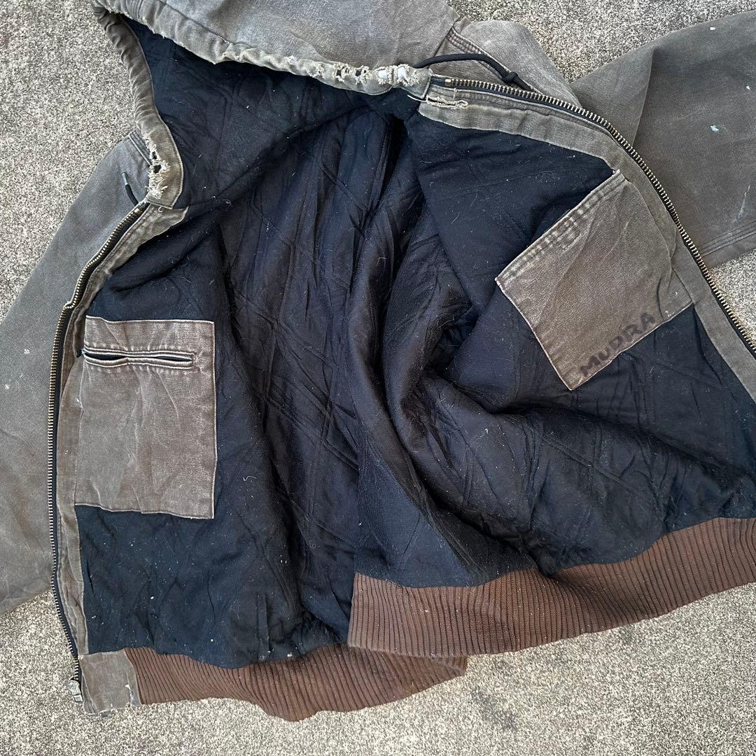 希少 旧型 02年 US製 カーハート アクティブ ジャケット ダークブラウン