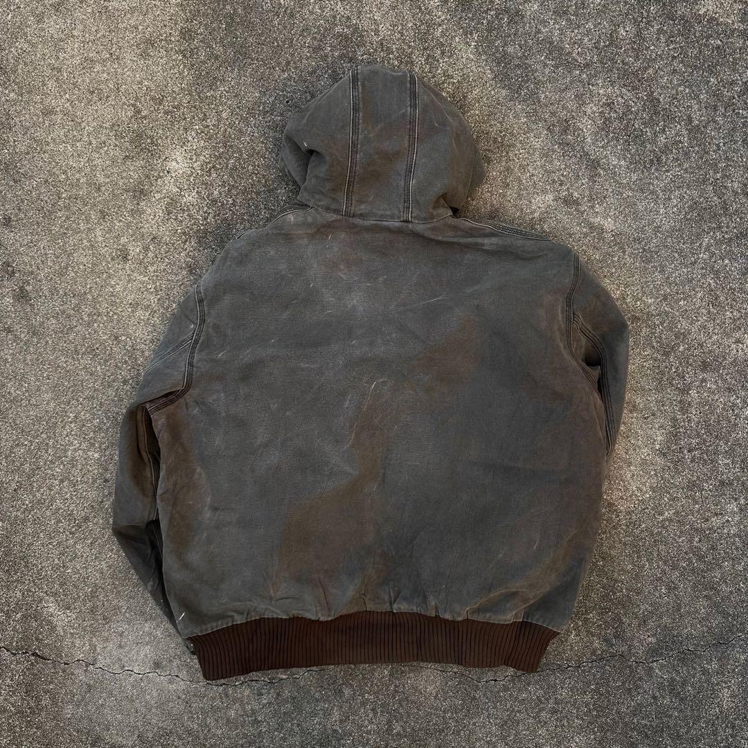 希少 旧型 02年 US製 カーハート アクティブ ジャケット ダークブラウン