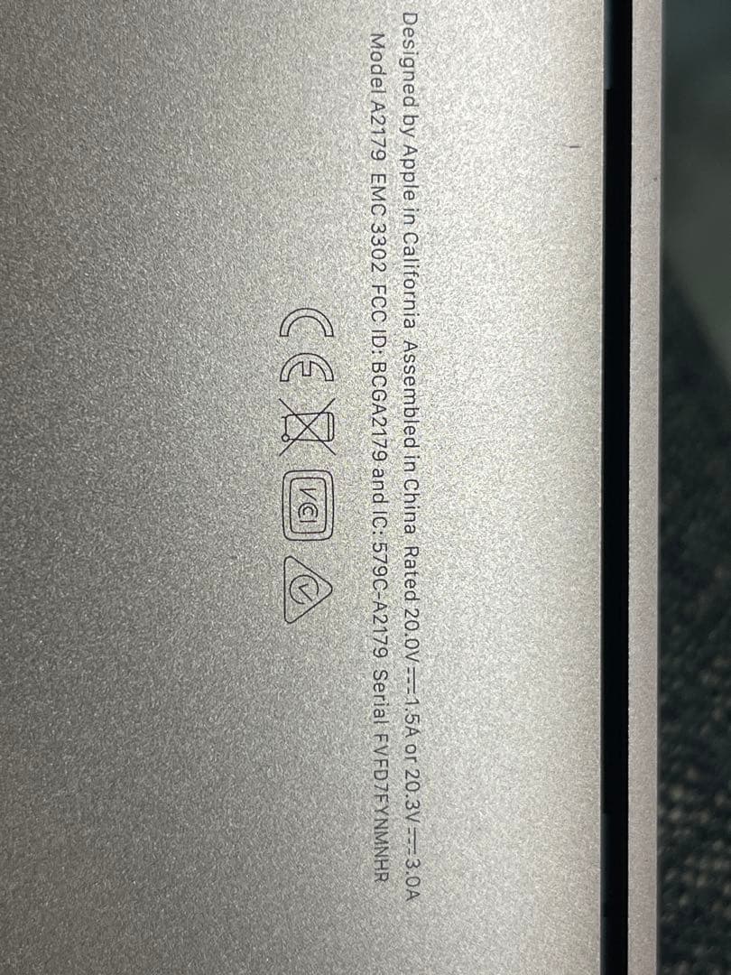 MacBookAir 2020 13インチ