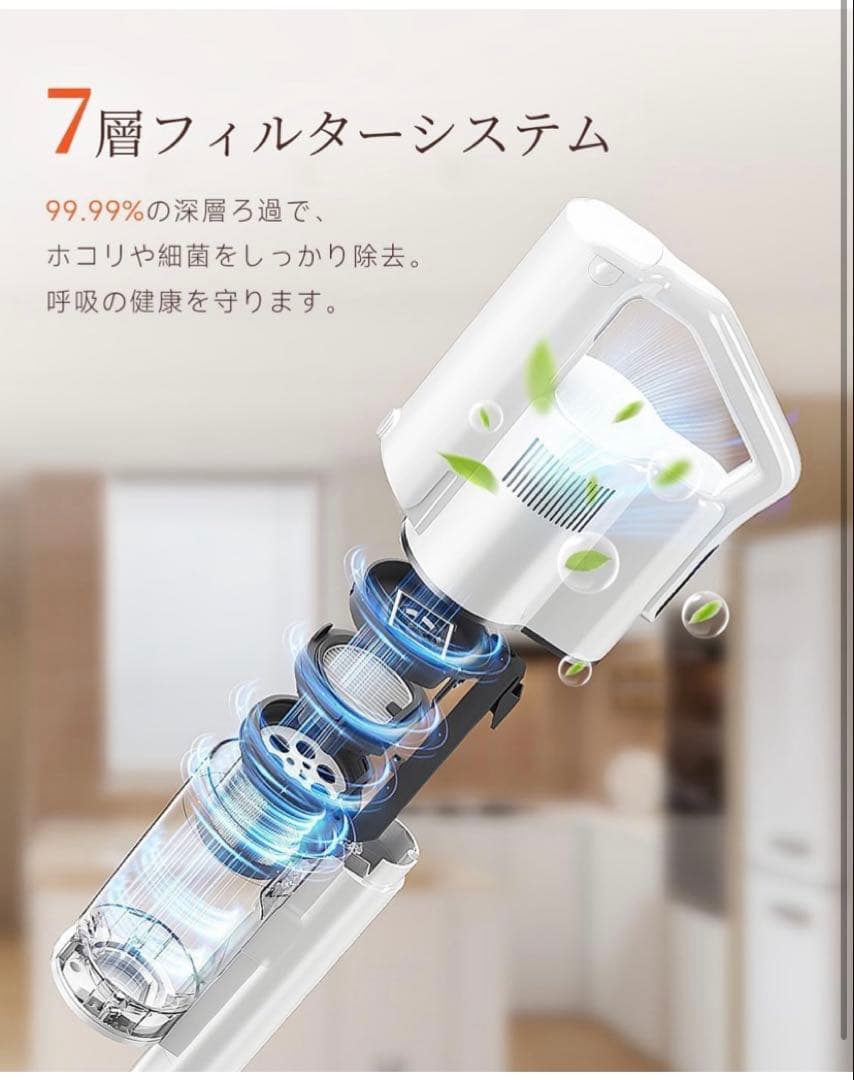 2025年コードレス掃除機　充電・収納・ゴミ収集一体型3in1定価26800円
