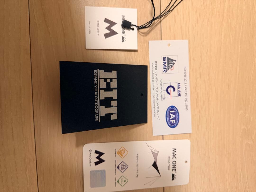 MacOneウィングタープ lavalavagearclub 試し張りのみ　美品