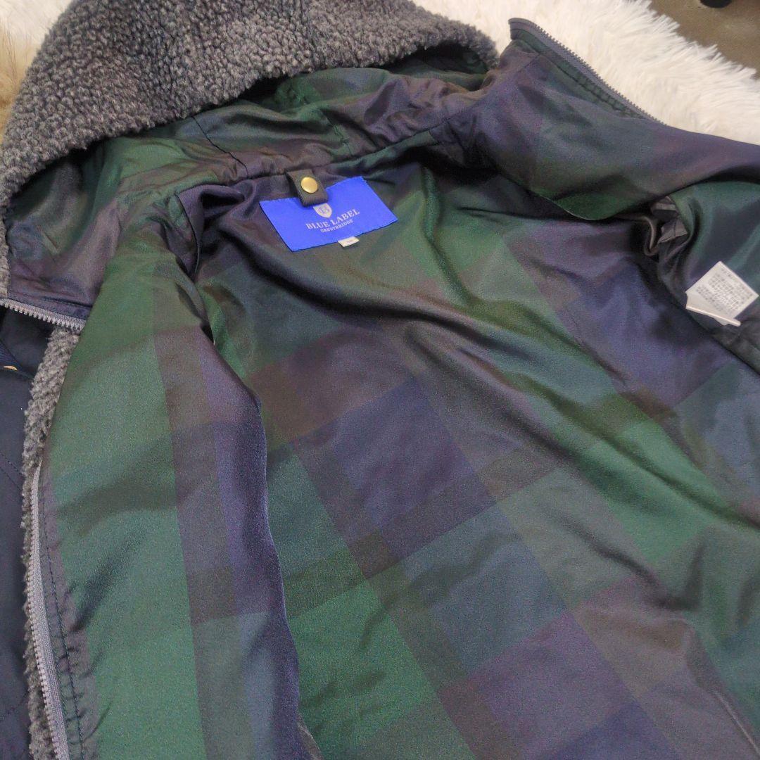 ブルーレーベルクレストブリッジ 5wayモッズコート ボアブルゾンライナー