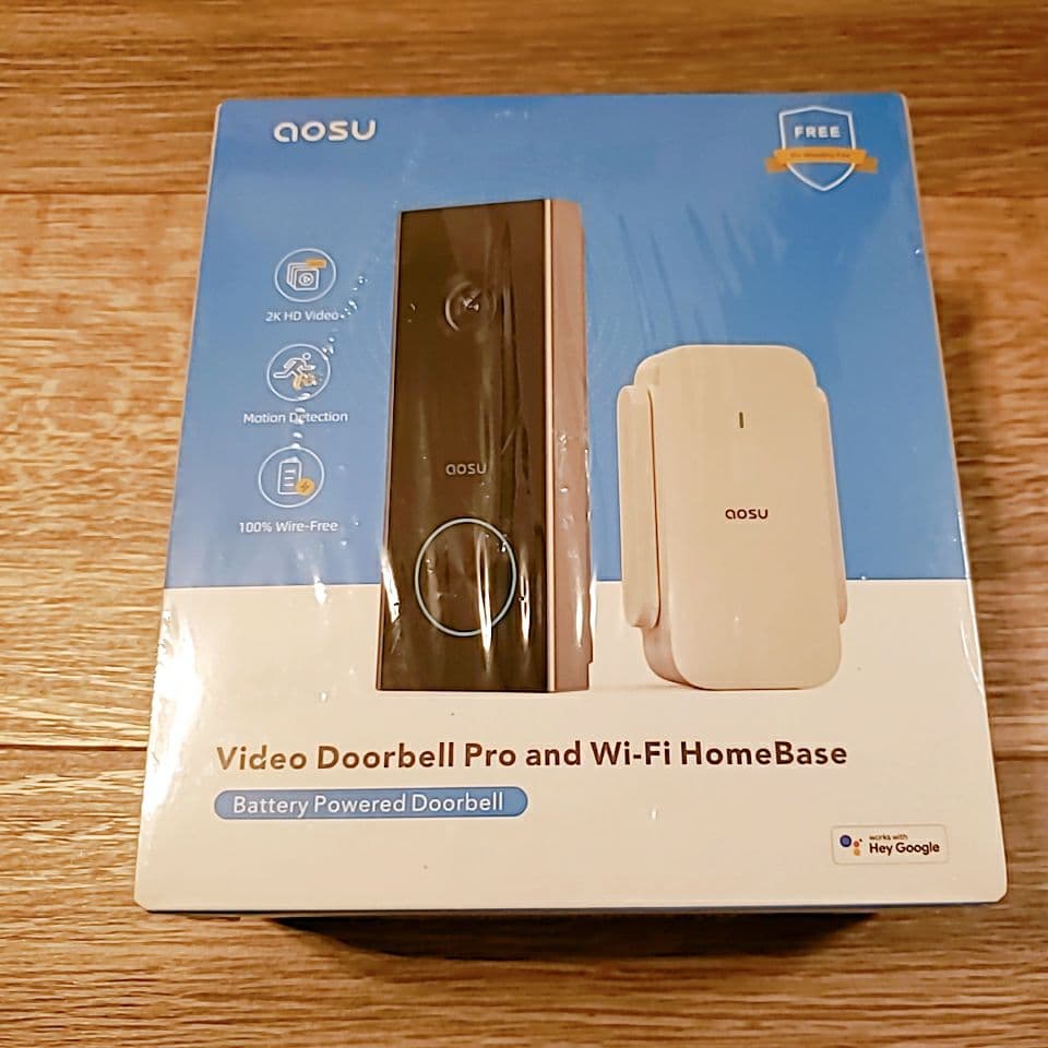 SALE❣ AOSU 2K ワイヤレス カメラ付インターホン 外出先からも通話可