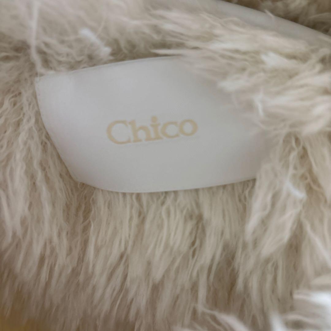 Chico スタンドプードルジャケット　アイボリー
