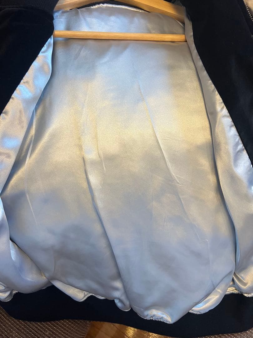 M*o様 値下　限定品希少　スカジャン 黒　別珍　刺繍　老舗プリンス社55周年