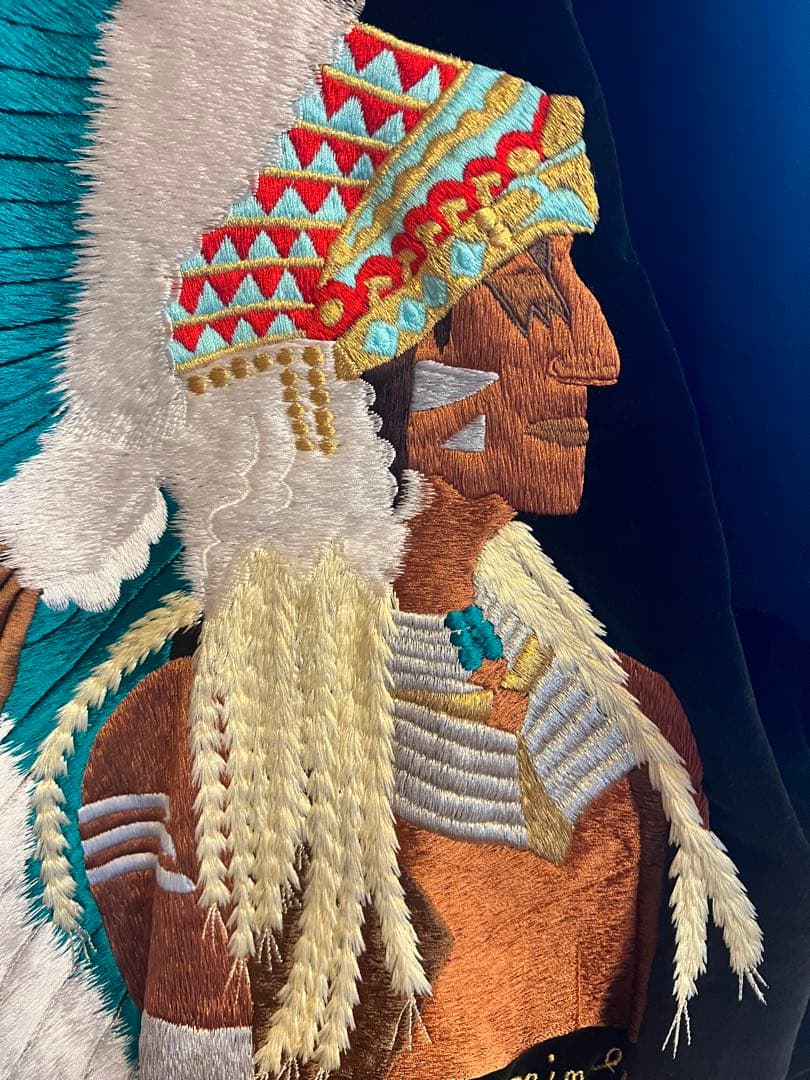 M*o様 値下　限定品希少　スカジャン 黒　別珍　刺繍　老舗プリンス社55周年