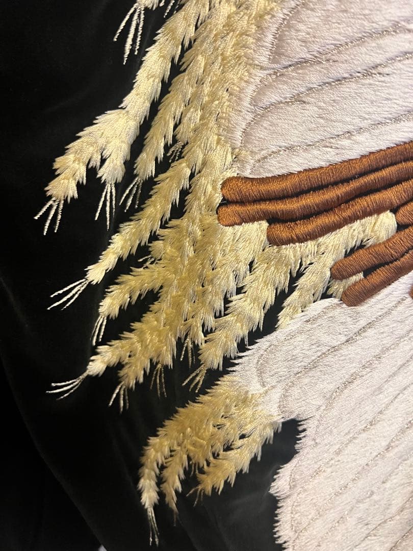 M*o様 値下　限定品希少　スカジャン 黒　別珍　刺繍　老舗プリンス社55周年