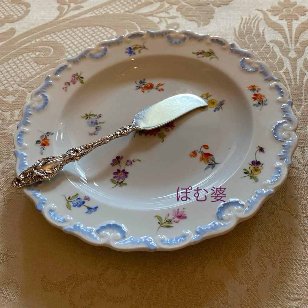 【Whiting ホワイティング】純銀／バターナイフ「Lily」モノグラム無し