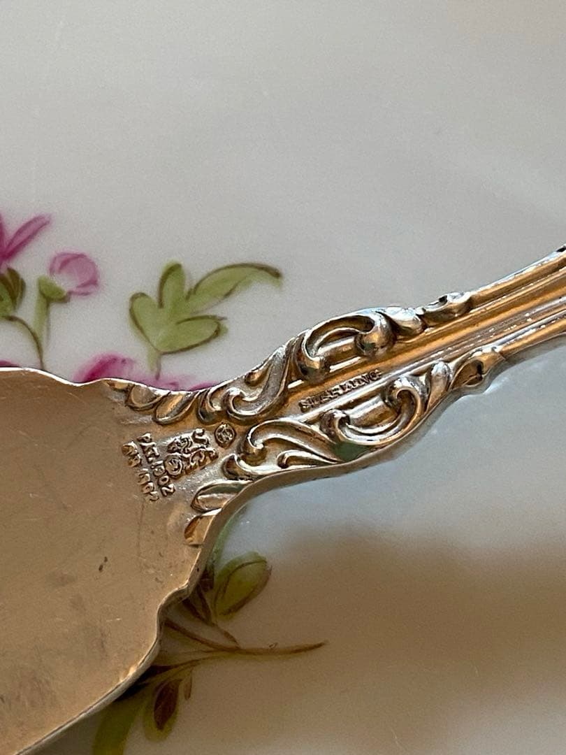 【Whiting ホワイティング】純銀／バターナイフ「Lily」モノグラム無し