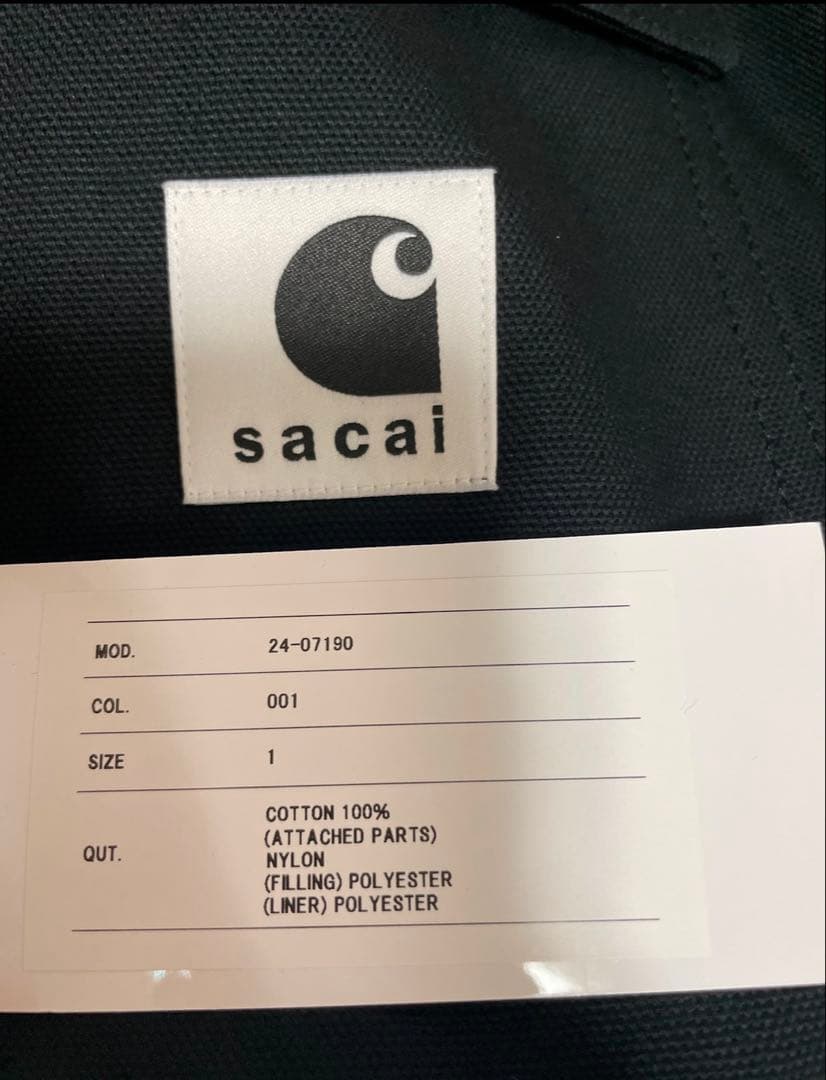 【taro】sacai Carhartt WIP Coat