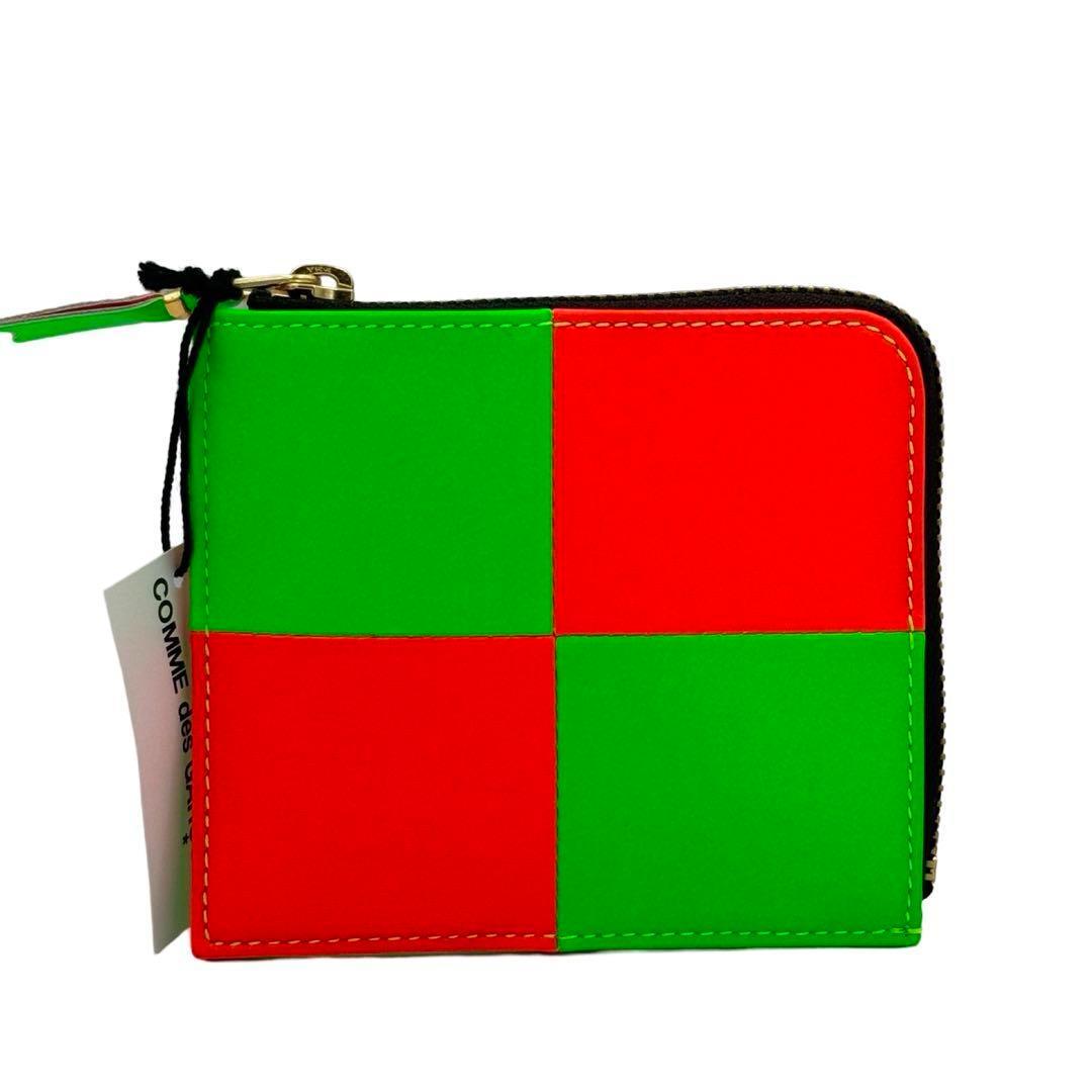 コムデギャルソン 小銭入れ ミニ財布 財布 オレンジ グリーン 未使用品