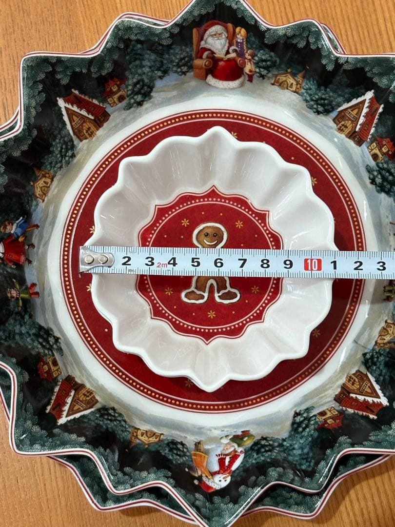 Villeroy & Bochビレロイ&ボッホ クリスマスデザイン皿4枚 陶器皿