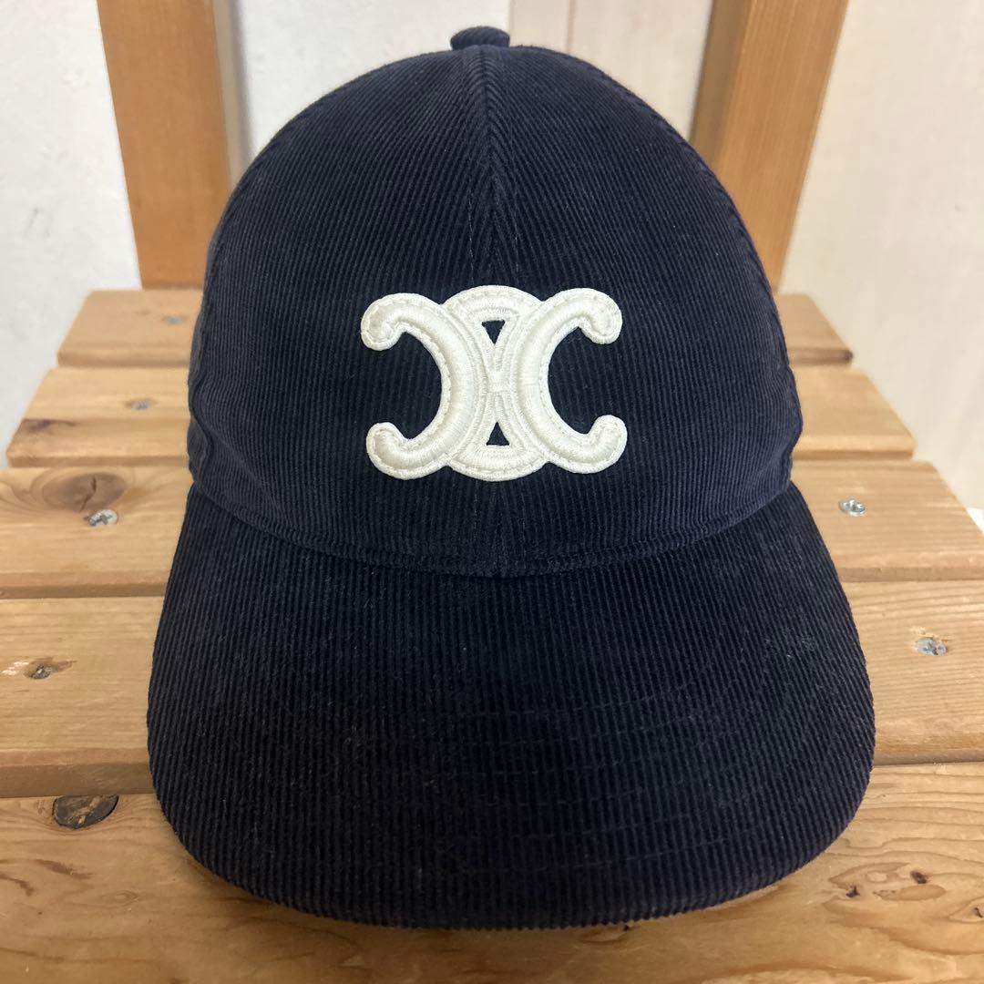 CELINE セリーヌ トリオンフ ベースボールキャップ M 人気