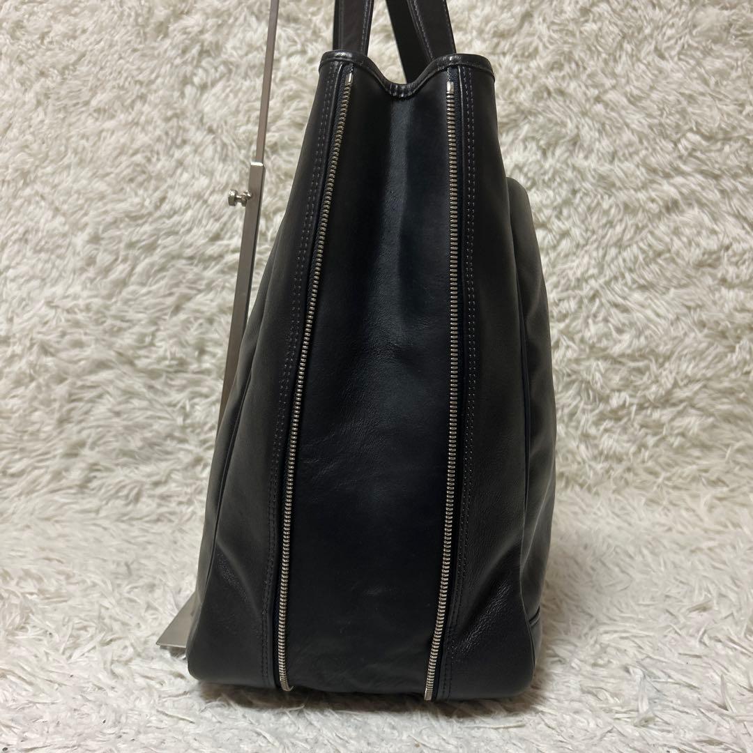 未使用級✨dunhill トラベラー オールレザー トートバッグ 大容量 黒