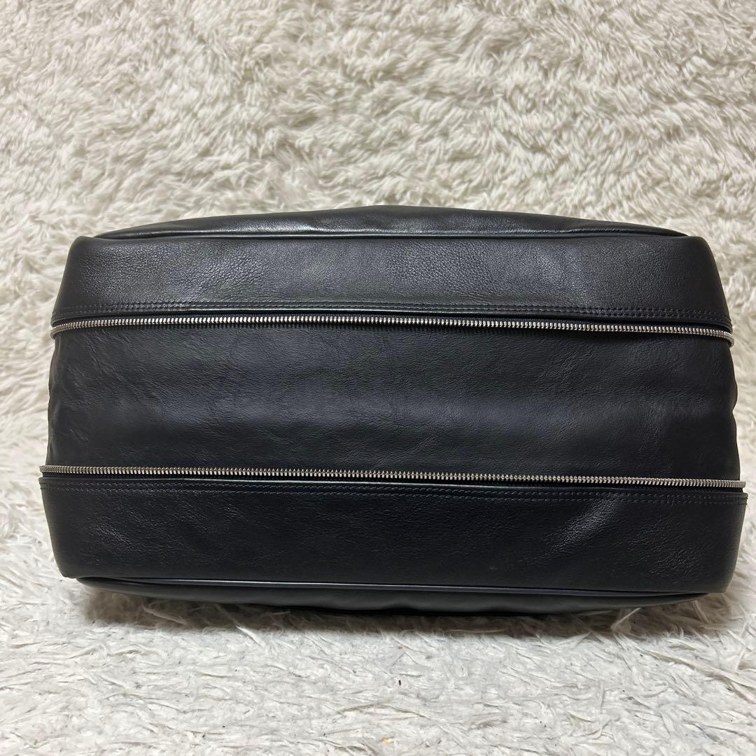 未使用級✨dunhill トラベラー オールレザー トートバッグ 大容量 黒