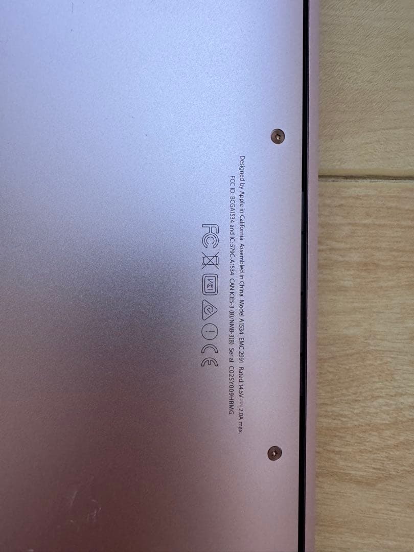 【ジャンク品】MacBookピンクゴールド