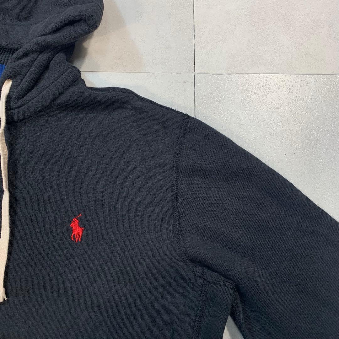 【レア】ブラック ラルフローレン ジップパーカー Ｓ